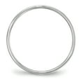 thumbnail image 2 of 14 Carats Or Blanc 5mm Poids Léger Bande Plate Taille 4.5, 2 of 4