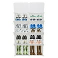 thumbnail image 7 of Ktaxon 7 Tiers Shoe Rack, 14 Cubes Shoe Storage Cabinet 28 Pairs Plastic Shoe Shelves Organizer for Closet Entryway Hallway Living Room Bedroom, White, 7 of 7