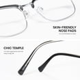 thumbnail image 4 of Gafas Blue Light Cyxus 8216 Semi-Rim Square TR90, 4 of 9