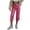 Hot Pink, variant on SAWOBUUN Womens Faux Leather Capri Pants High Waisted Straight Leg Cropped Trousers Soft Trendy Lounge Pants