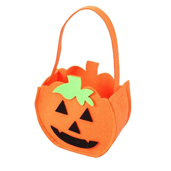 Riforla Halloween Sac Fourre-Tout « Trick or Treat » Réutilisable pour Bonbons, Cadeaux, Épicerie, Magasinage, Événement et Fête, Déco Maison A