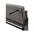 thumbnail image 3 of Justine 54" Brown Corduroy Fabric Convertible Sleeper Loveseat, 3 of 7