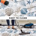 thumbnail image 5 of Ocean Coastal Outdoor Rug for Patio/Deck/Porch, Non-Slip Large Area Rug 6 x 9 Ft, Ocean Nautical Coral Shells Wooden Grain Indoor Outdoor Rugs Washable Area Rugs, Reversible Camping Rug Carpet Runner, 5 of 8