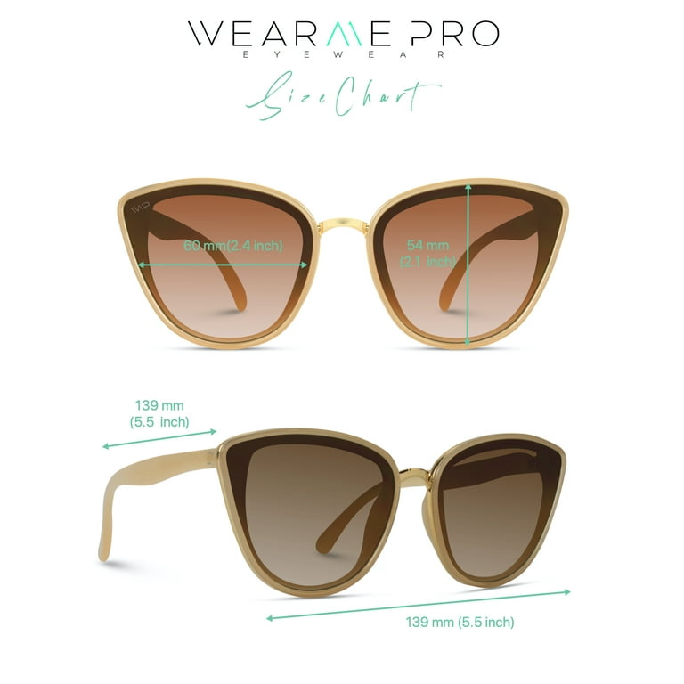 Wmp Eyewear Cat Eye Shape Metal Frame Polarized Sunglasses