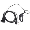 thumbnail image 1 of 2 Way  Headset,  Talkies Earphone 2 Pin Universal G Shape Large PTT With Ear Plug For  BF-888S UV5R, 1 of 8