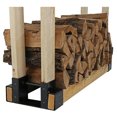 thumbnail image 1 of Firewood Log Storage Rack Bracket Kit, 2pcs Log Rack Holder Iron Black  For Yard, 1 of 8