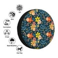 thumbnail image 5 of Bingfone Blue Floral Spare Tire Cover Weatherproof Universal Wheel Protectors For Rv Camper Travel Trailer Suv Truck 15 Inch, 5 of 9
