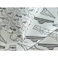 thumbnail image 4 of Ambesonne Black and White Quilted Bedspread Set 3 Pcs, Lingerie Doodle, King Size, Black White, 4 of 5