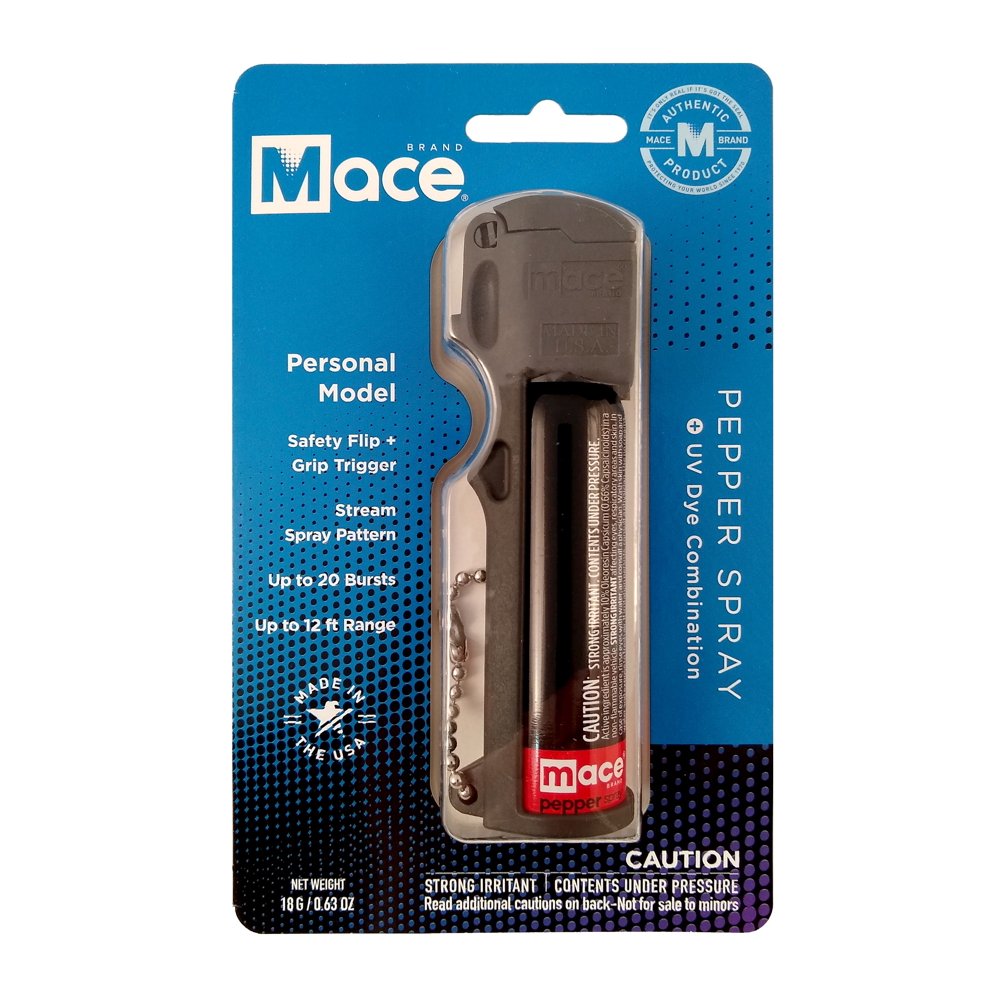 Mace Brand PepperGard Pepper Spray Black with Police Strength OC