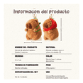 thumbnail image 3 of Llavero  Belug Capibara Peluche Cafe Rojo Y Verde, 3 of 5