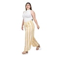 thumbnail image 2 of Pantalon palazzo a rayas Roman Fashion /Tallas Extras, 7164 (Amarillo) amarillo 38, 2 of 6