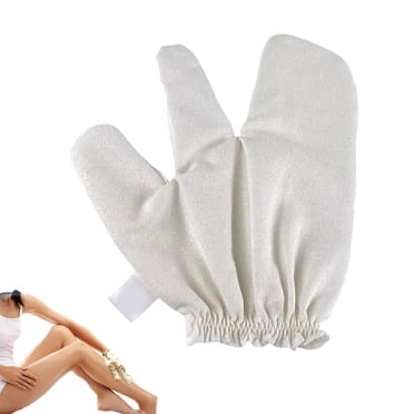 Garshana Gloves Raw Silk, Raw Silk Gloves Garshana, Exfoliating Bath Massage Scrubbing Glove (1PC)