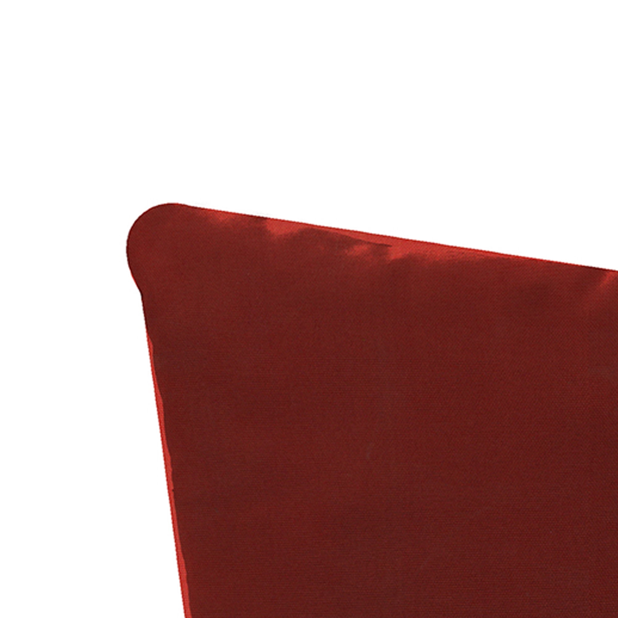 Jordan Manufacturing 20" x 20" Canvas Brick Red Solid Square Outdoor Throw Pillow (2 Pack)