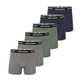 thumbnail image 2 of Skechers Men’s Boxer Briefs 6-Pack – Stretch Fit Underwear, Blue/Grey/Green, MD, Ropa Interior, 2 of 4