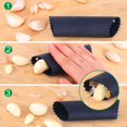 thumbnail image 4 of FrostHike Garlic Press Rocker, Stainless Steel Garlic Crusher Garlic Mincer Presses Chopper and Ginger Press with Silicone Garlic Peeler，Kitchen Gadget, Easy to Use & Clean, 4 of 5