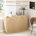thumbnail image 4 of Brafab 55" Fluted Sideboard Buffet Cabine, Arched Reeded Design Doors, Adjustable Shelves, 4 of 13