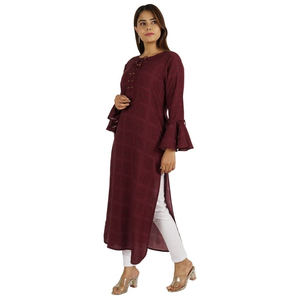 Flare sleeve shop kurti