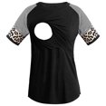 thumbnail image 3 of Pompotops T-shirt de Maternité Imprimé Léopard Décontracté d'Été pour Femmes, 3 of 6