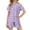 Suit-725Purple, variant on Gamivast 2 Piece Sleepwear for Girls Leaf Graphic Short Sleeve Top and Active Shorts Soft Lightweight Knit Set for Casual Home Loungewear Summer Outfit