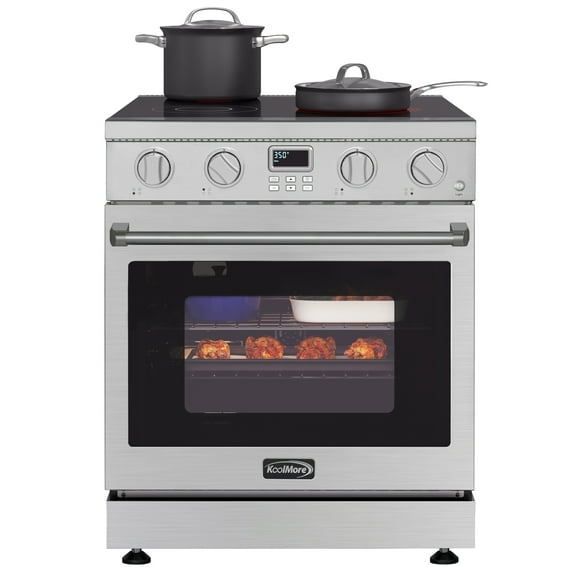 30 in. Professional Electric Range with 14900W of Power, 240V in Stainless-Steel (KM-EPR-30AP-SS)