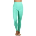 thumbnail image 3 of ToBeInStyle Women's Active Peace Print Legging Mint, 3 of 4