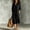 Black, variant on Morttic Women's Elegant Lapel Button Front Midi Shirt Dress – Side Pocket, Hem Split, Solid Color Casual Summer Dress Light Blue，XXL