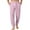Pink, variant on WTOBBY Men's Casual Drawstring Cuffed Pants with Pockets, Soft Home Sleepwear Lounge Pajama Bottoms for Relaxation, Comfortable Fit,Dark Blue XL