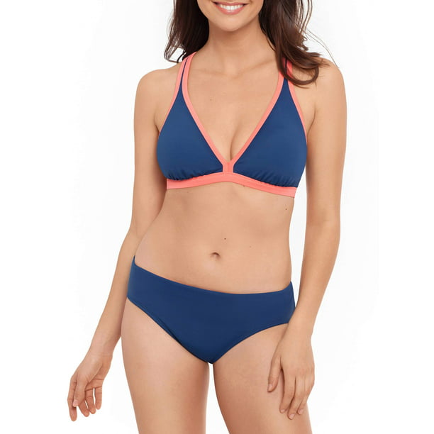 Avia Women's Reversible Plunge Bikini Swimsuit Top - Walmart.com