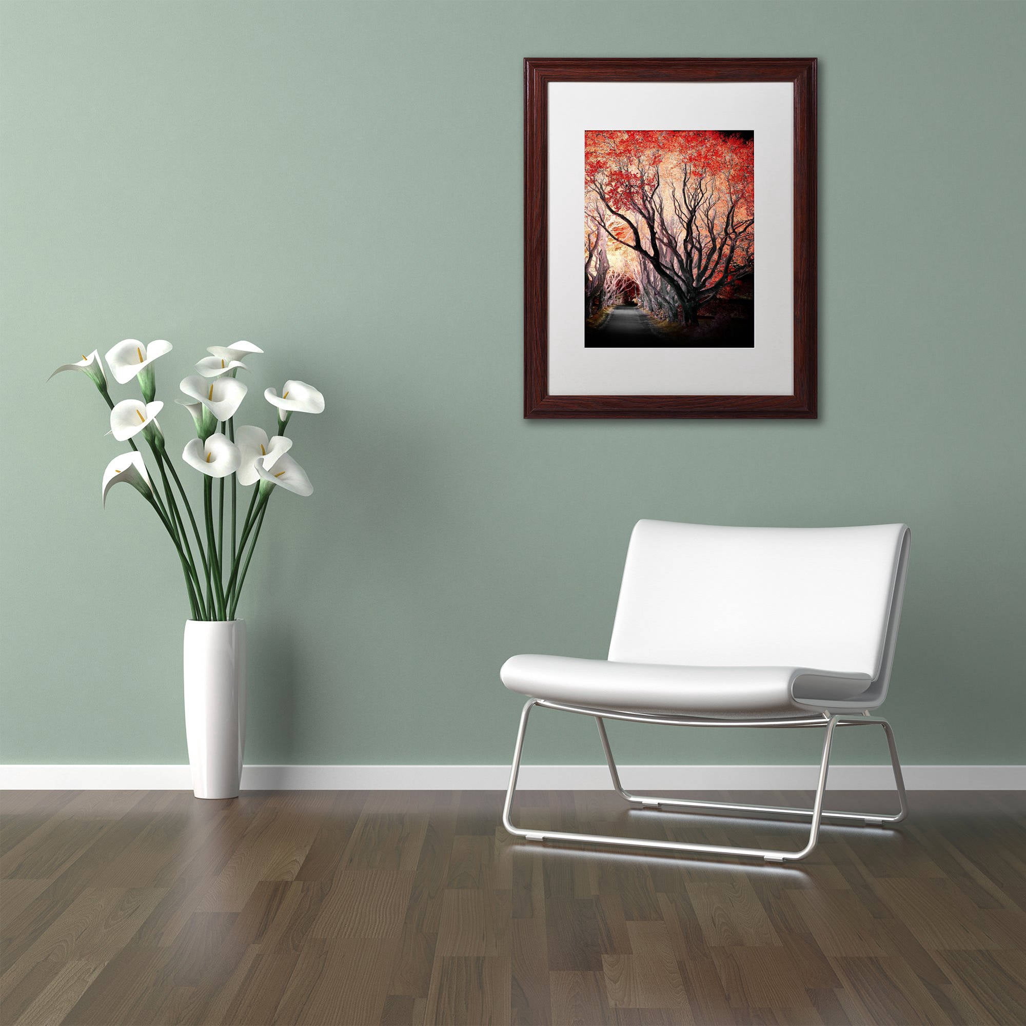 Trademark Fine Art "Powerful One" Canvas Art by Philippe Sainte-Laudy, White Matte, Wood Frame