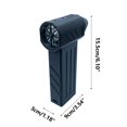 thumbnail image 3 of Turbo Powered Mini Portable Blower | Industrial Handheld Air Duster for Car Cleaning | 110,000 RPM Brushless Motor | 45m/s Max Wind Speed | 2x18650 Battery | 13-Blade Design | Type-C Fast Charging, 3 of 9