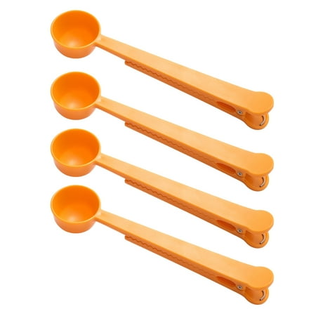 

Coffee and Tea Scoop with Bag Clip，Great for Measuring Coffee Tea，Protein Powder Instant Drinks and More 4 Pcs