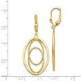 thumbnail image 4 of Primal Gold 14 Karat Yellow Gold Textured Dangle Leverback Earrings, 4 of 4
