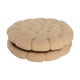 thumbnail image 1 of Cojín con forma de galleta, cojín de suelo, decoración decorativa, cojín moderno para silla marrón claro, 1 of 9