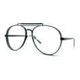 thumbnail image 5 of Iconic Tear Drop Thick Dimensional Metal Rim Racer Fashion Eyeglasses Black, 5 of 7