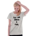 thumbnail image 4 of Keep Calm Tomorrow is Friday Weekend Womens Slim Fit Graphic Tee Brisco Brands M, 4 of 5
