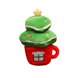 thumbnail image 2 of Juego de peluches navideños | Figuras de Papá Noel, árbol de Navidad y vaso de agua | Adornos navideños de tela suave y regalos para niños, 2 of 5