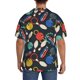thumbnail image 3 of Fotbe Bowling Ball Camisa Estampada de Manga Corta para Hombre, Casual de Verano, Estilo Playero, Sin Arrugas-Small, 3 of 5