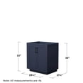 thumbnail image 3 of Wyndham Collection Miranda 30" No-Sink Wood Single Bathroom Vanity in Dark Blue, 3 of 4