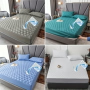 2/3pc Waterproof Fitted Sheet Set, Soft Deep Pocket Comfortable Bedding Set, For Bedroom Guest Room Hotel ( 1*Fitted Sheet + 1/2*pillowcase, Without Core)
