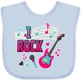 thumbnail image 3 of Inktastic I Rock with Guitar Microphone and Music Notes Boys or Girls Baby Bib, 3 of 4