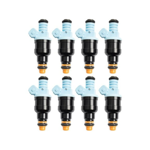 Fuel Injector Set 8 Piece - Compatible with 1991 - 1997 Ford F-350 7.5L V8 1992 1993 1994 1995 1996