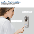 thumbnail image 2 of Wireless Smart Doorbell Camera: WiFi Connection, Cloud Storage & Easy Installation, Night Vision (No Receiver), 2 of 5