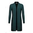 thumbnail image 1 of G-Style USA Women's Casual Viscose Knit Open Front Long-Line Cardigan, 1 of 4