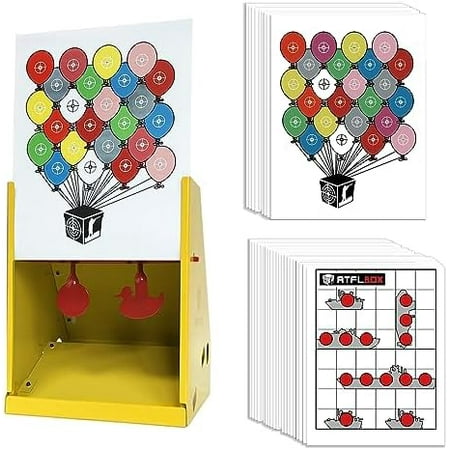 7 x 9 Inch BB Gun Target Trap with 110pcs Paper Target and Metal Shooting Targets (C)$$Other