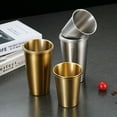 thumbnail image 2 of Zhuge 2pack Stainless Steel Cups Shatterproof Cup -Stackable Durable cup-Silver,260ML, 2 of 3