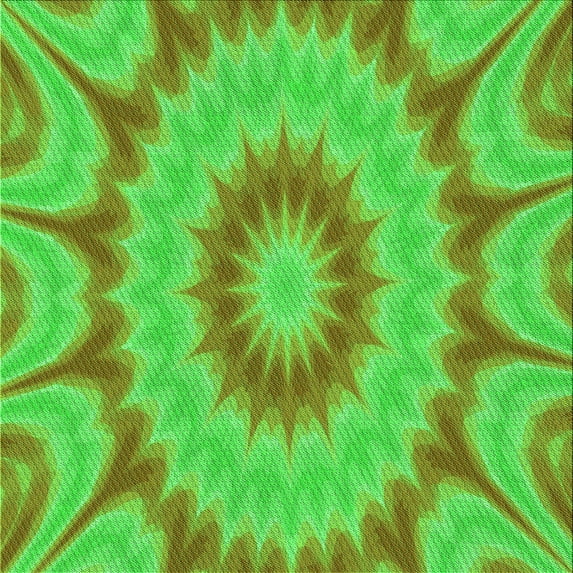 Ahgly Company Machine Washable Indoor Square Transitional Neon Green Area Rugs, 5' Square