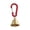 Red, variant on Solid Brass Hiking Bell, Carabiner Bear Deterrent Alarm, Camping Biking Outdoor Gift