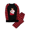thumbnail image 2 of Pijamas de Navidad Para La Familia Trajes A Juego Hombre Papá Blusa Con Estampado A Cuadros Tops + Pantalones Ropa Odeerbi ODB189593, 2 of 9