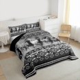 thumbnail image 3 of Feelyou Horse Animal Adult Twin Comforter Sets, Tribal Aztec Bedding Set, 2-Piece, 3 of 8