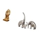 thumbnail image 5 of Escultura De Cerámica Majestuosa De León Y Elefante, Adorno De Mesa Coleccionable, Figura Artística Decorativa Para Oficina, Hogar, Estantería, Regalo De Cumpleaños., 5 of 8